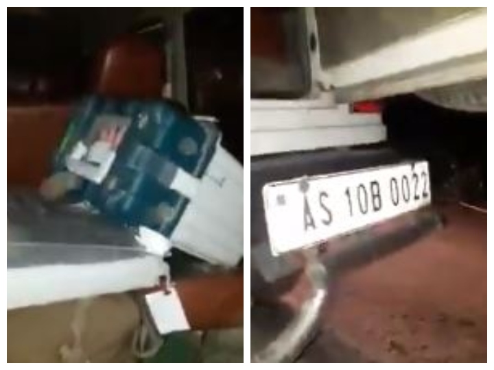 EVM recovered from BJP candidate's car