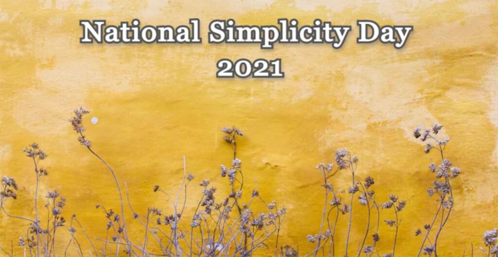 World Simplicity Day 2021